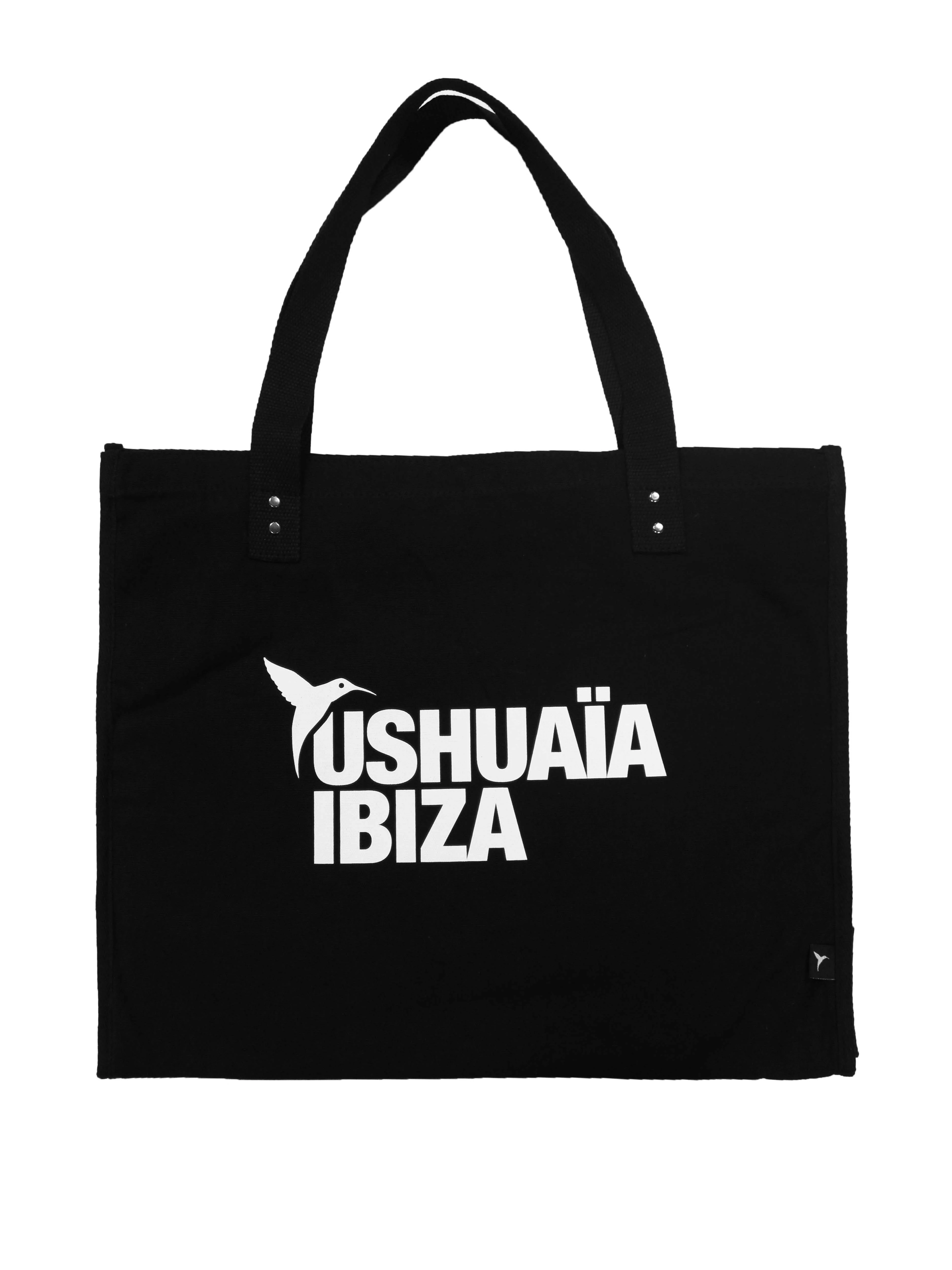 BLACK BEACH BAG