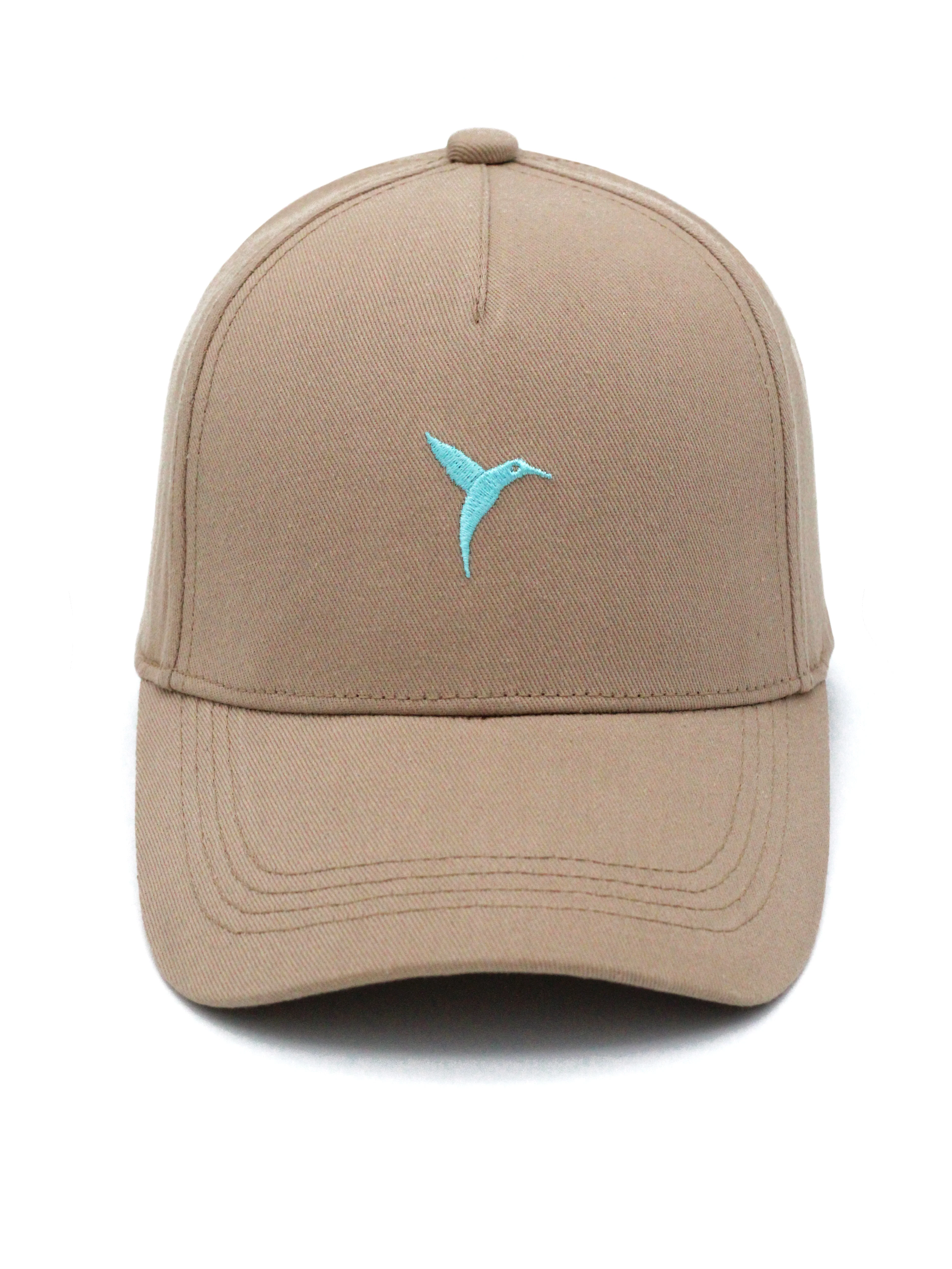 GORRA BEIGE/TURQUESA
