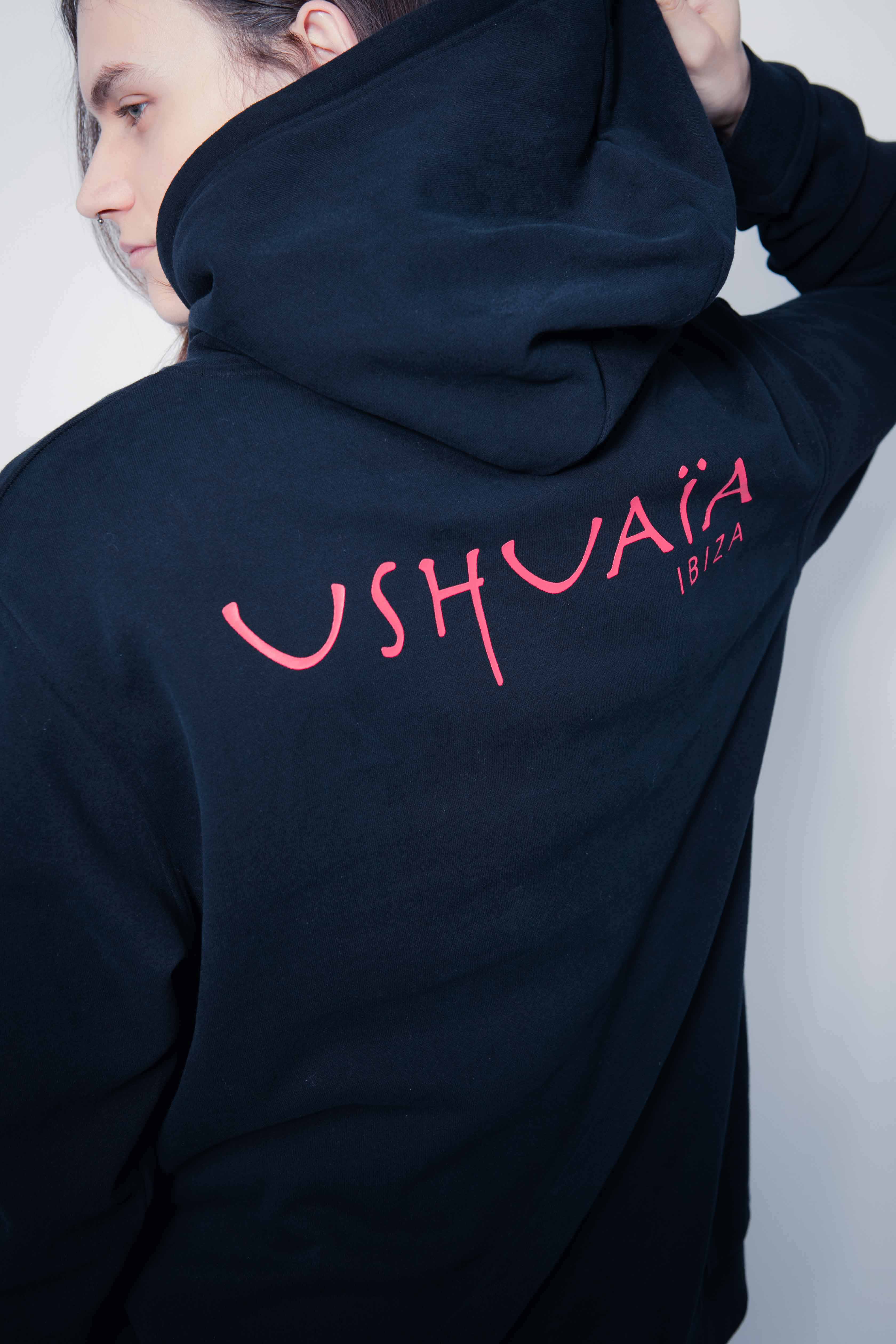 Ushuaïa Logo Hoodie – SS24 – Black - Image 2