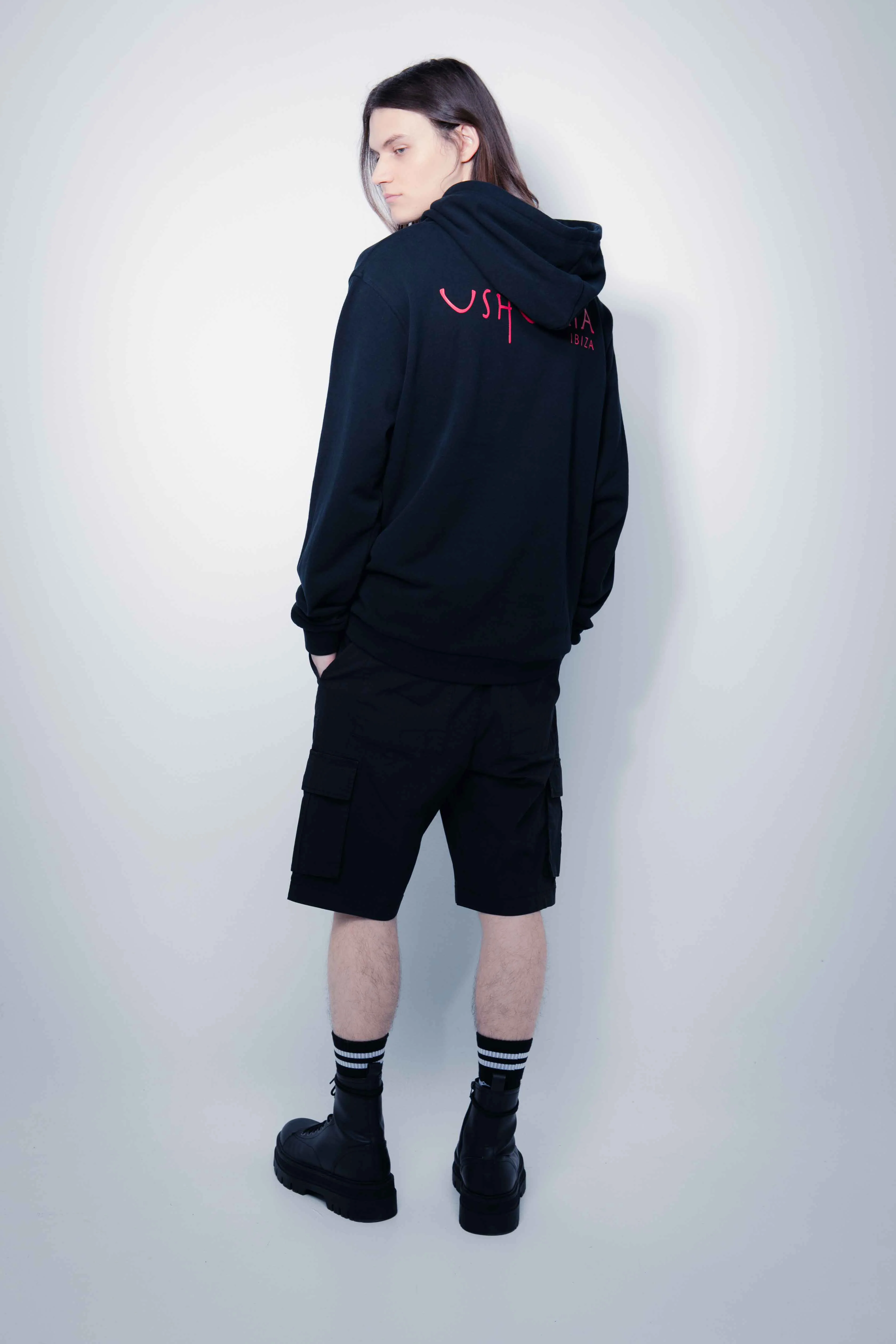 Ushuaïa Logo Hoodie – SS24 – Black - Image 4