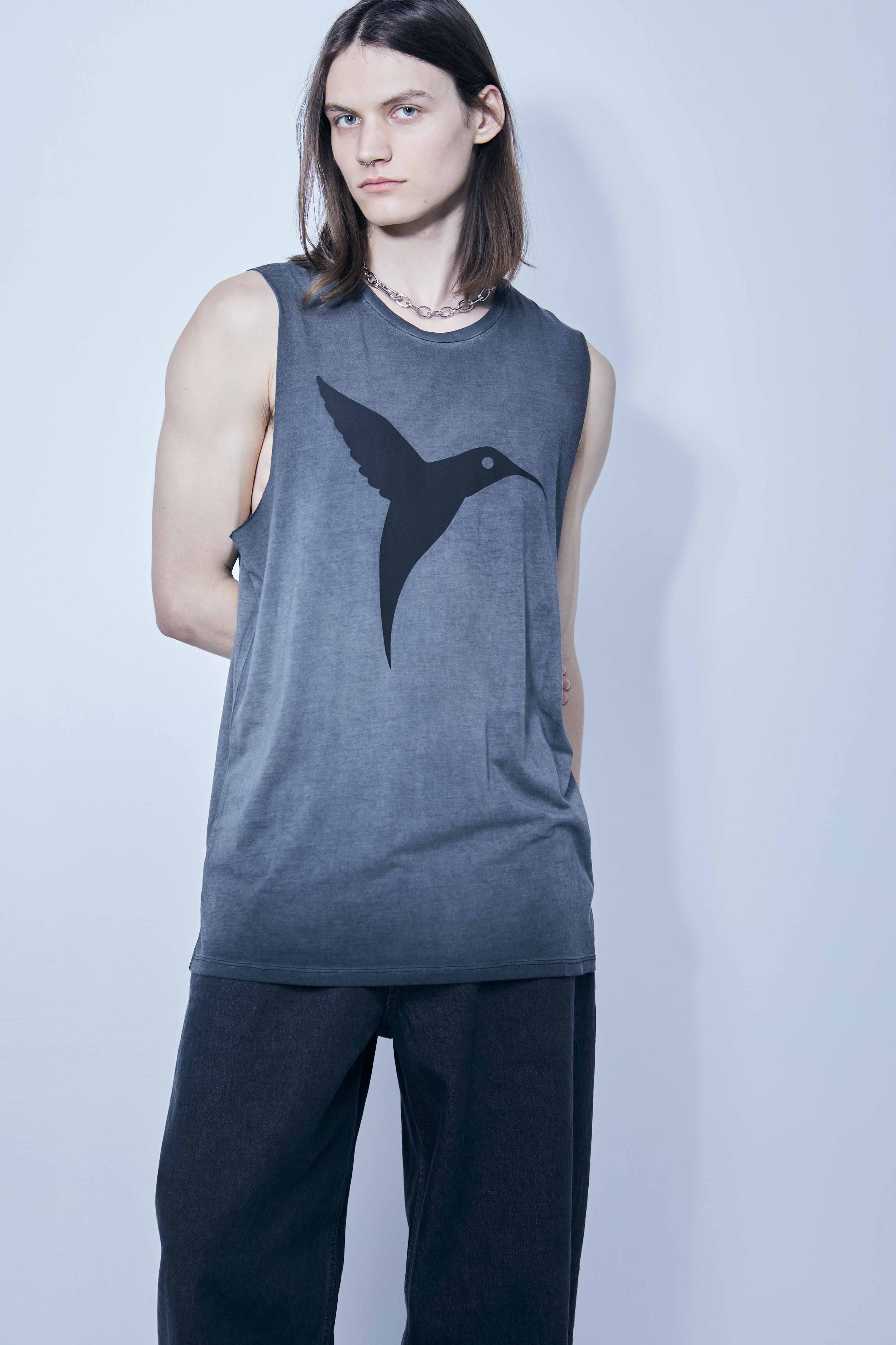 Ushuaïa Logo Tank – SS24 – Grey - Image 3