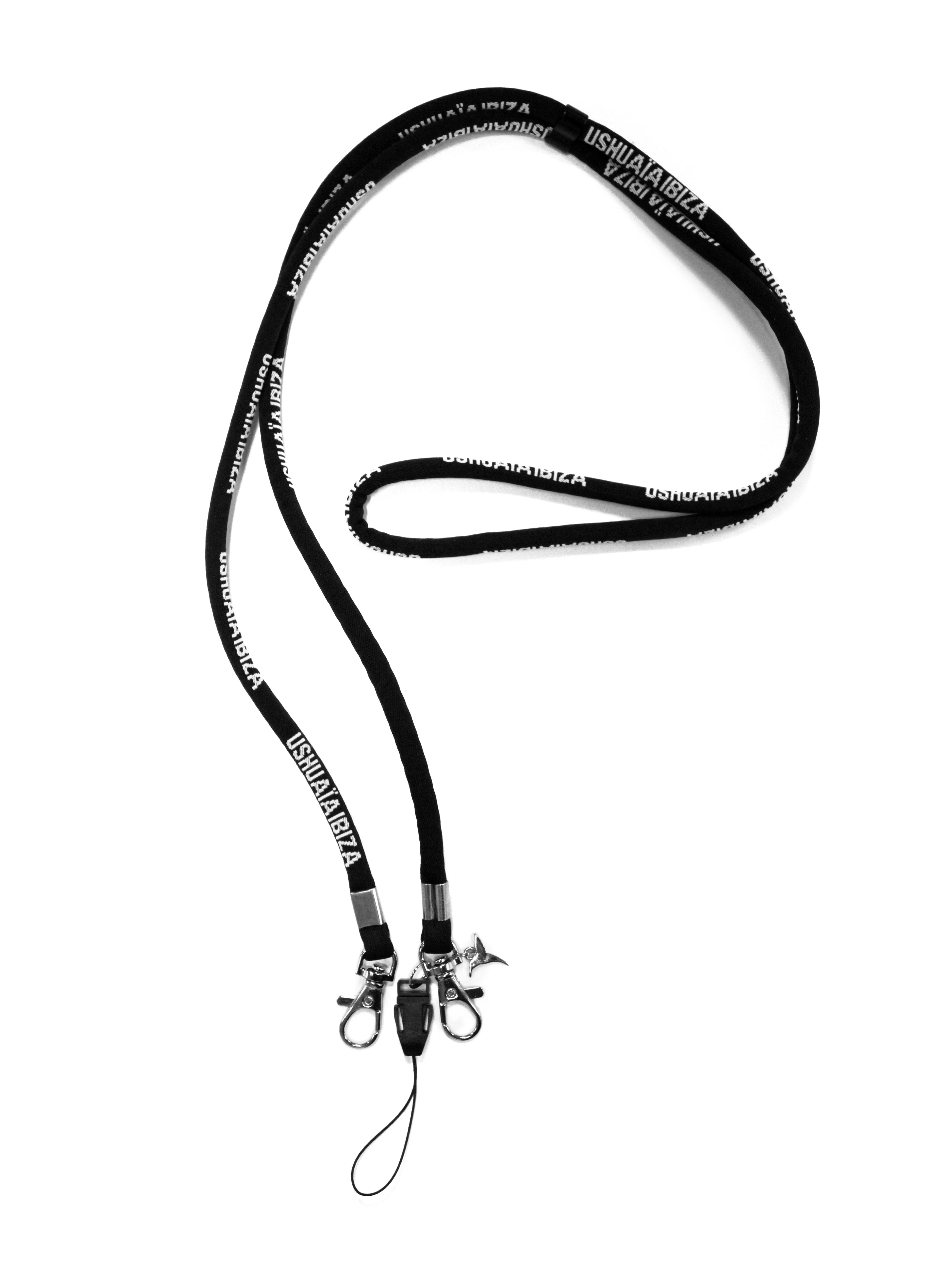 PHONE LEASH BLACK AND WHITE