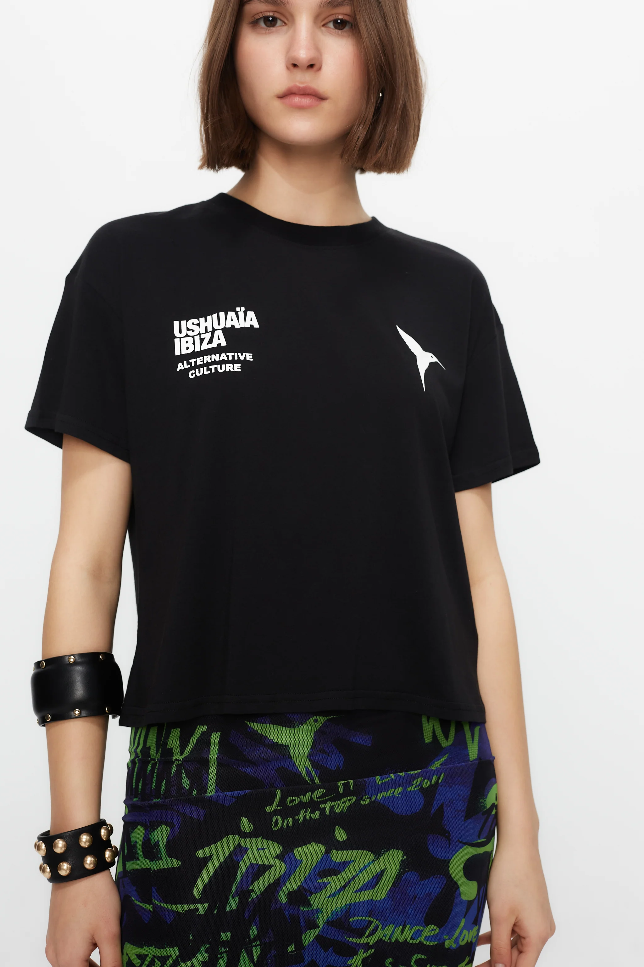 PLEAT PRINT SKIRT - Image 3